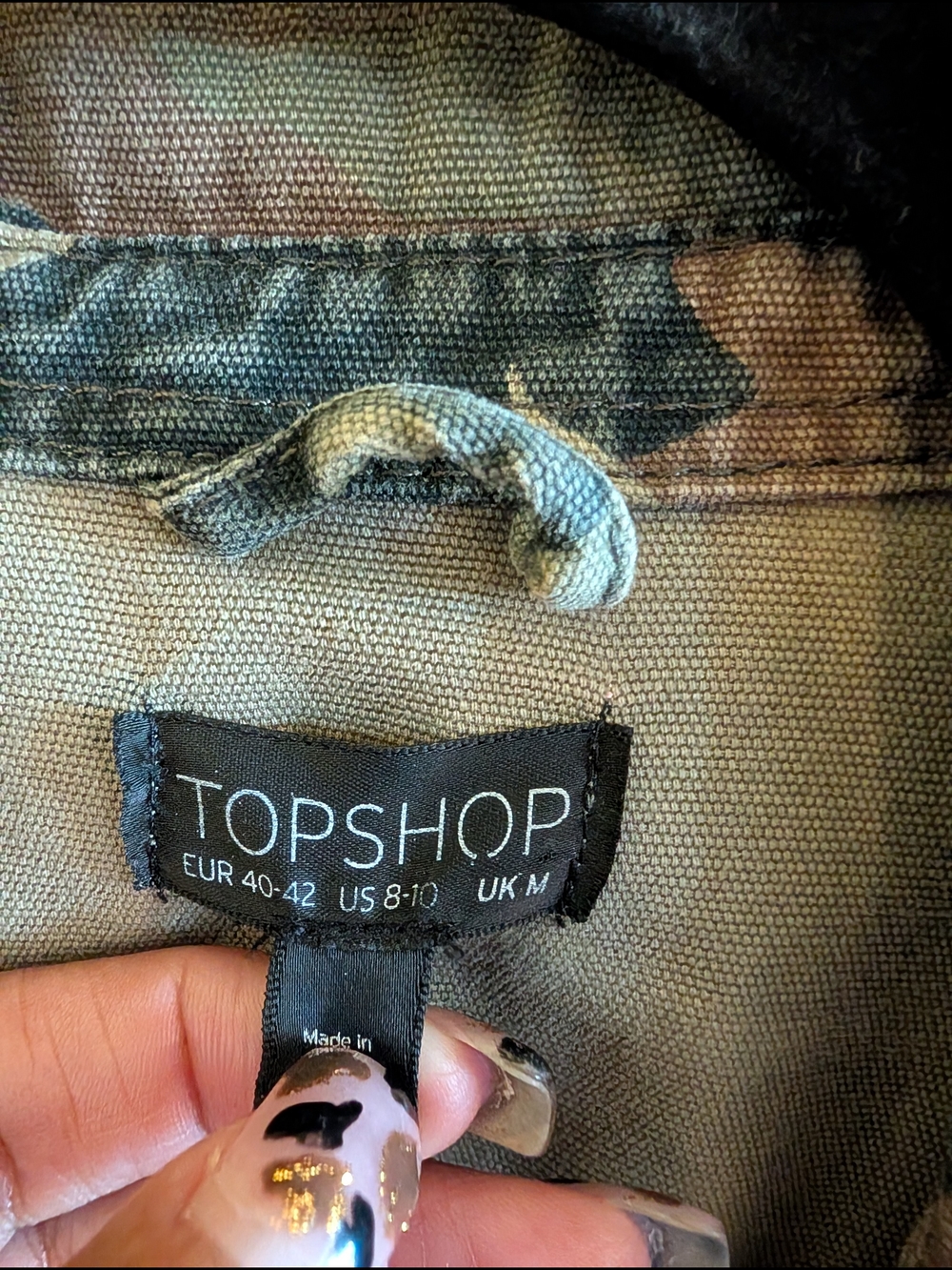 Topshop Olive Green Utility Shirt TOPSHOP
